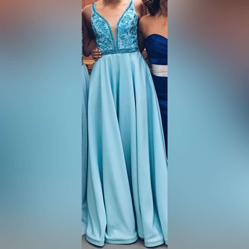Blue gown